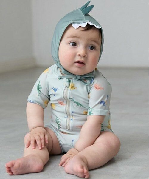 petit main / プティマイン 水着・スイムグッズ | 【SWIM】なりきりキャップつき総柄水着 | 詳細2