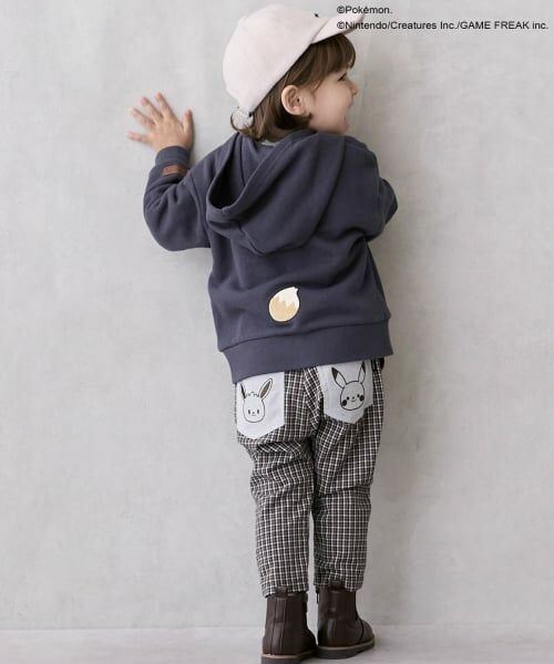 petit main / プティマイン その他パンツ | 【モンポケ】ポケット刺繍パンツ | 詳細1