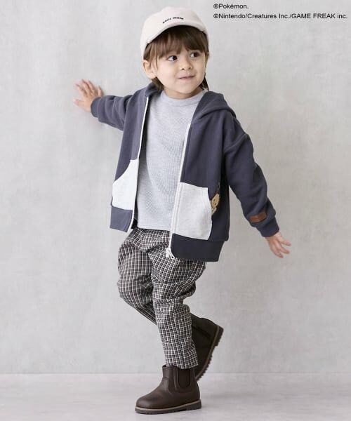 petit main / プティマイン その他パンツ | 【モンポケ】ポケット刺繍パンツ | 詳細2