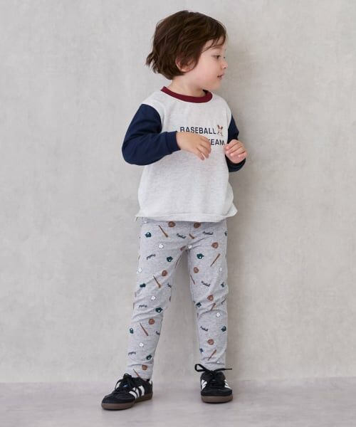 petit main / プティマイン その他パンツ | 【プティプラ】BOYS10分丈レギンス（トップ グレー）