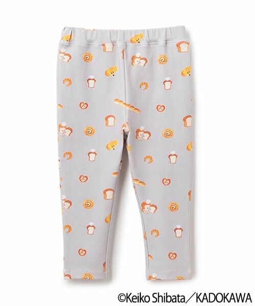 petit main / プティマイン その他パンツ | 【パンどろぼう】総柄レギンスパンツ（グレー）