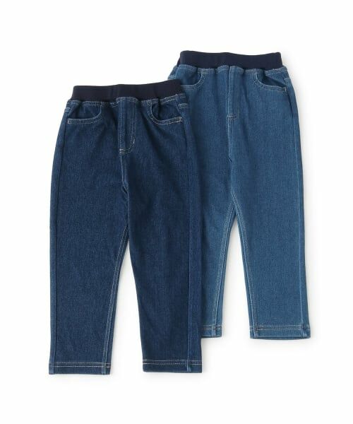 petit main / プティマイン その他パンツ | カットデニムストレートパンツ | 詳細7