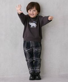 petit main / プティマイン その他パンツ | チェックストレッチパンツ