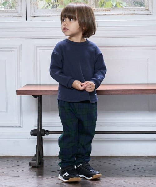 petit main / プティマイン その他パンツ | 【スマイルシリーズ/防汚】BOYSタックパンツ(グリーン)