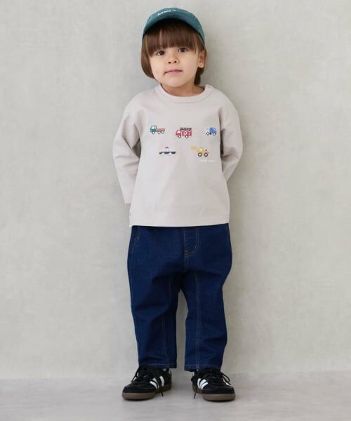 petit main / プティマイン その他パンツ | わんぱくテーパードパンツ（紺）