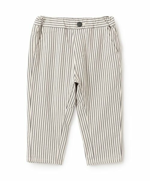 petit main / プティマイン その他パンツ | わんぱくテーパードパンツ（ストライプ）