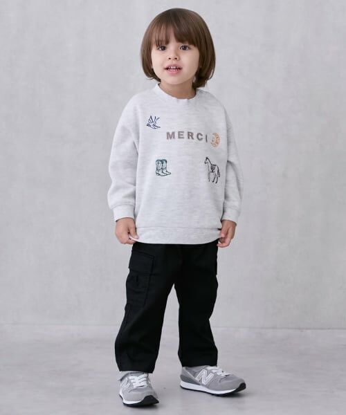 petit main / プティマイン その他パンツ | カーゴパンツ(黒)