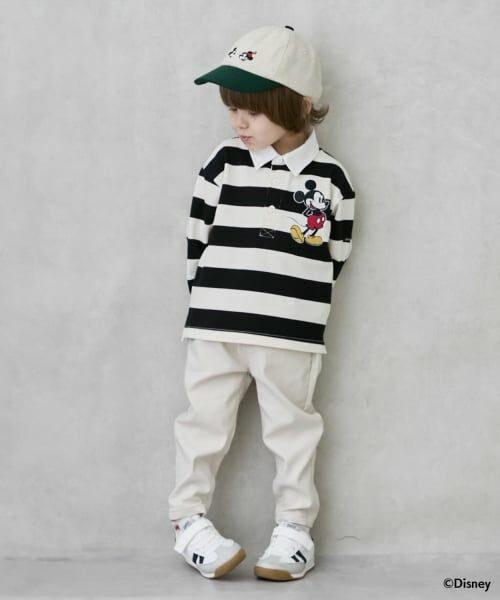 petit main / プティマイン その他パンツ | のびのびストレッチパンツ（ECRU(キナリ)）