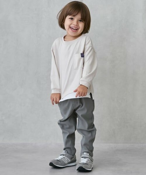 petit main / プティマイン その他パンツ | のびのびストレッチパンツ（カーキ）