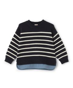 petit main / プティマイン ニット・セーター | 【ウォッシャブル】ボーダーニット