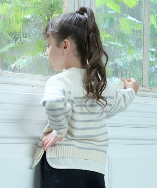 petit main / プティマイン ニット・セーター | 【ウォッシャブル】ボーダーニット | 詳細1
