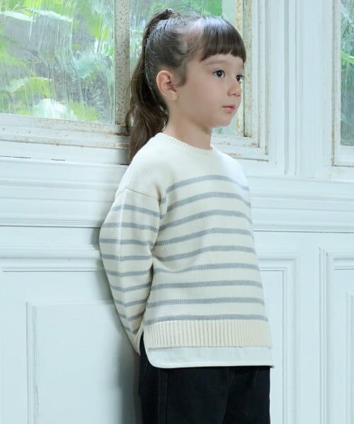 petit main / プティマイン ニット・セーター | 【ウォッシャブル】ボーダーニット | 詳細2