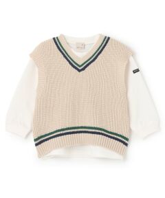 petit main / プティマイン ニット・セーター | 【ウォッシャブル】ニットベストセット