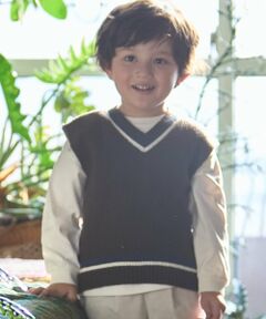 petit main / プティマイン ニット・セーター | 【ウォッシャブル】ニットベストセット