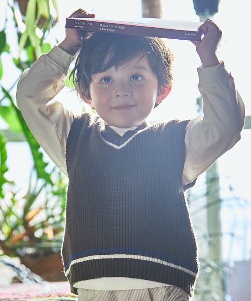 petit main / プティマイン ニット・セーター | 【ウォッシャブル】ニットベストセット | 詳細1