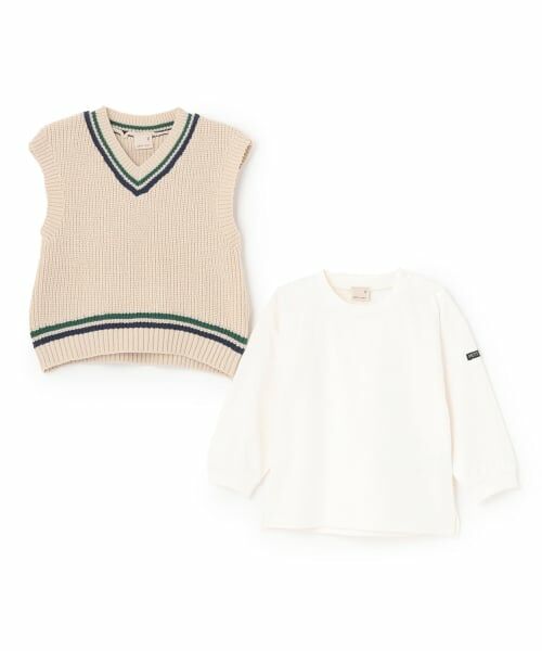 petit main / プティマイン ニット・セーター | 【ウォッシャブル】ニットベストセット | 詳細6