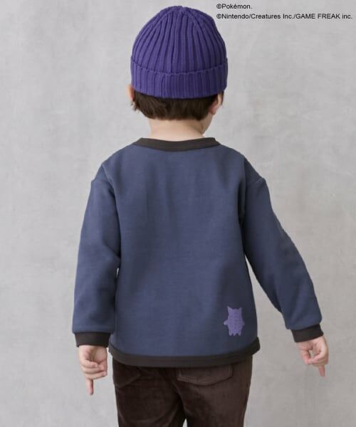 petit main / プティマイン Tシャツ | 【モンポケ】接結アップリケ長袖T | 詳細1