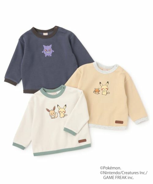 petit main / プティマイン Tシャツ | 【モンポケ】接結アップリケ長袖T | 詳細18