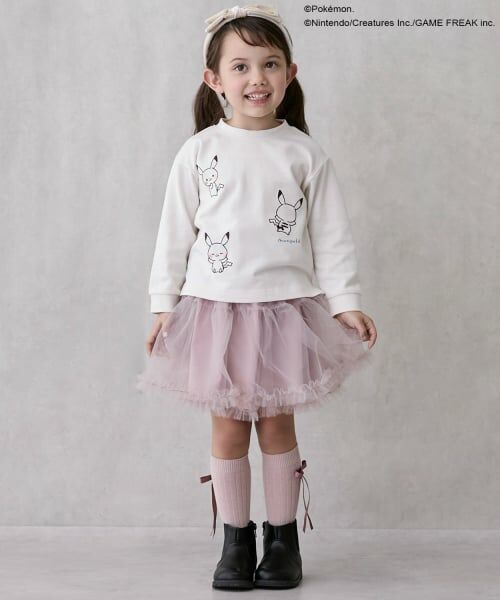 petit main / プティマイン Tシャツ | 【モンポケ】刺しゅう長袖T | 詳細4