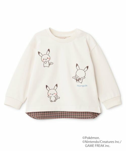 petit main / プティマイン Tシャツ | 【モンポケ】刺しゅう長袖T | 詳細6