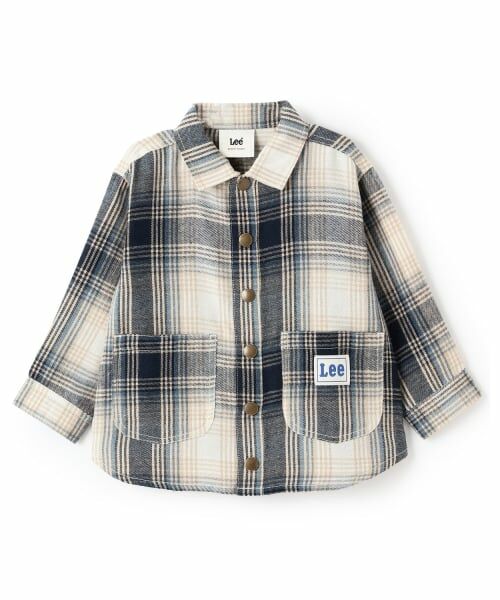 petit main / プティマイン シャツ・ブラウス | 【Lee】デニム・チェックシャツ | 詳細2