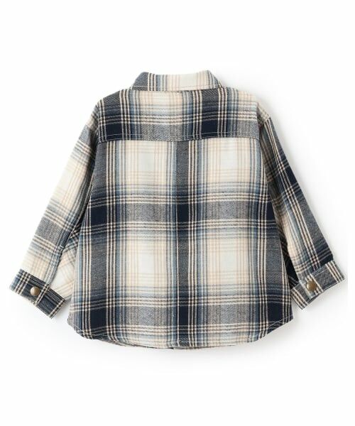 petit main / プティマイン シャツ・ブラウス | 【Lee】デニム・チェックシャツ | 詳細3