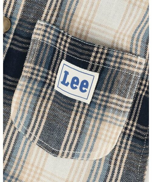 petit main / プティマイン シャツ・ブラウス | 【Lee】デニム・チェックシャツ | 詳細5
