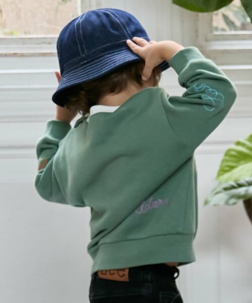 petit main / プティマイン スウェット | 【Lee】ロゴ刺繍トレーナー | 詳細5