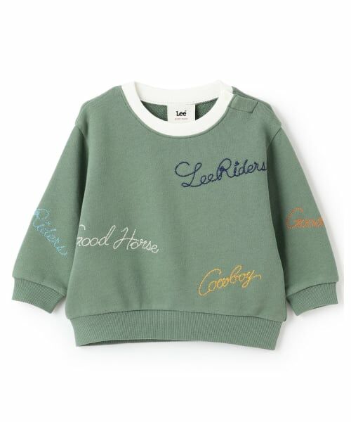 petit main / プティマイン スウェット | 【Lee】ロゴ刺繍トレーナー | 詳細7