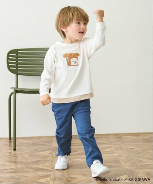 petit main / プティマイン Tシャツ | 【パンどろぼう】アップリケ長袖Tシャツ | 詳細4