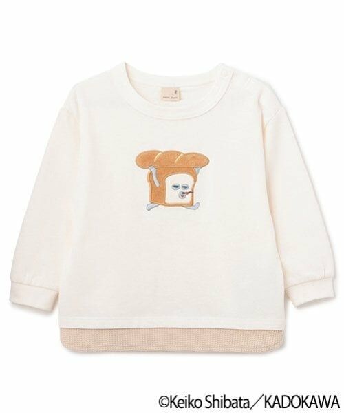 petit main / プティマイン Tシャツ | 【パンどろぼう】アップリケ長袖Tシャツ | 詳細6