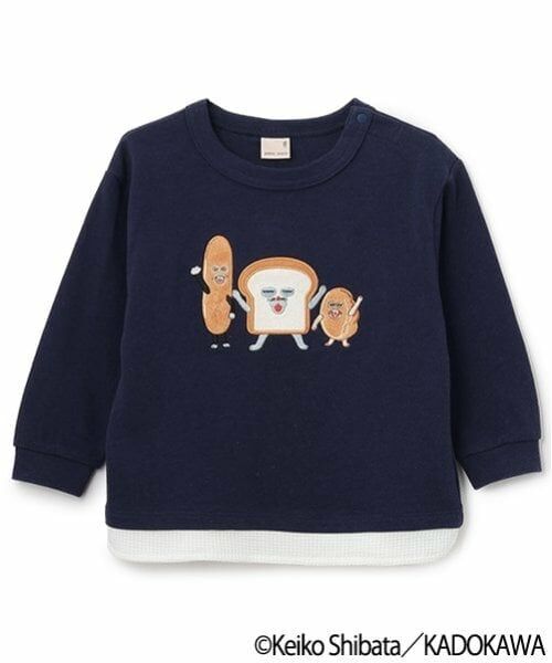 petit main / プティマイン Tシャツ | 【パンどろぼう】アップリケ長袖Tシャツ | 詳細7