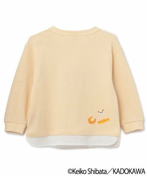 petit main / プティマイン Tシャツ | 【パンどろぼう】アップリケ長袖Tシャツ | 詳細8