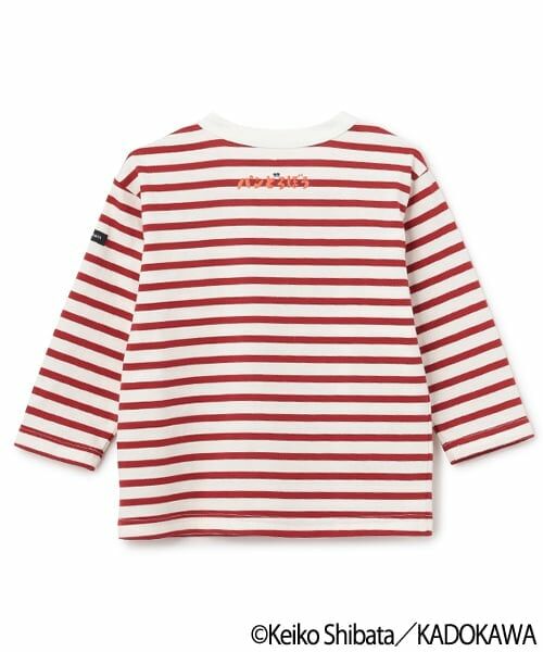 petit main / プティマイン Tシャツ | 【パンどろぼう】ボーダーモチーフ長袖Tシャツ | 詳細6