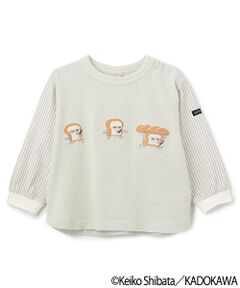 petit main / プティマイン Tシャツ | 【パンどろぼう】袖布帛Tシャツ