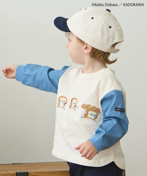 petit main / プティマイン Tシャツ | 【パンどろぼう】袖布帛Tシャツ | 詳細1