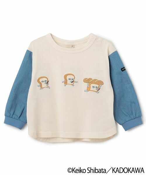 petit main / プティマイン Tシャツ | 【パンどろぼう】袖布帛Tシャツ | 詳細3