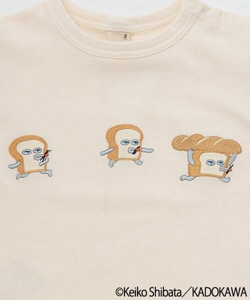 petit main / プティマイン Tシャツ | 【パンどろぼう】袖布帛Tシャツ | 詳細6