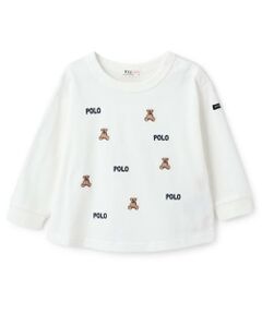 petit main / プティマイン Tシャツ | 【POLO BCS】モチーフ刺繍長袖Tシャツ