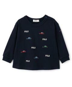 petit main / プティマイン Tシャツ | 【POLO BCS】モチーフ刺繍長袖Tシャツ