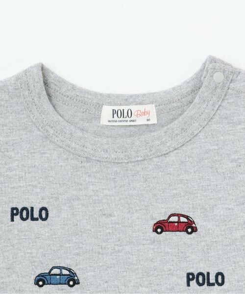 petit main / プティマイン Tシャツ | 【POLO BCS】モチーフ刺繍長袖Tシャツ | 詳細2