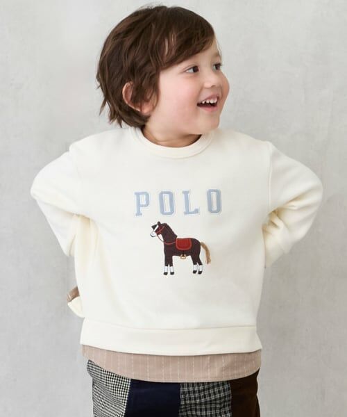 petit main / プティマイン スウェット | 【POLO BCS】アップリケトレーナー | 詳細2