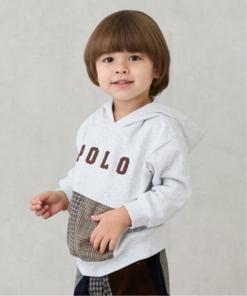 petit main / プティマイン パーカー | 【POLO BCS】パッチワークパーカー | 詳細1
