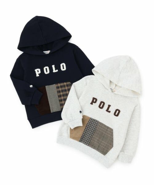 petit main / プティマイン パーカー | 【POLO BCS】パッチワークパーカー | 詳細18