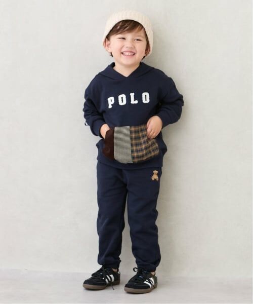 petit main / プティマイン パーカー | 【POLO BCS】パッチワークパーカー | 詳細6