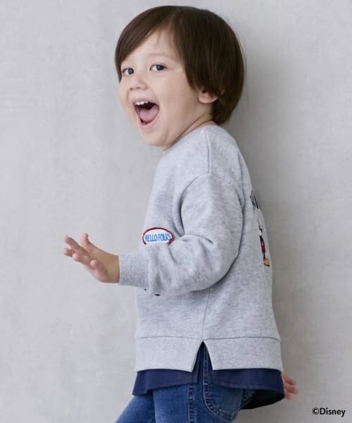 petit main / プティマイン スウェット | 【Disney】【リンク】ワッペントレーナー | 詳細1