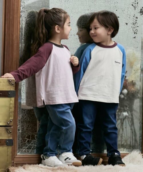 petit main / プティマイン Tシャツ | 【オーガニック】ラグラン長袖Tシャツ | 詳細1