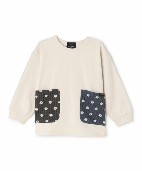 petit main / プティマイン Tシャツ | 【オーガニック】ポケット長袖Tシャツ | 詳細2