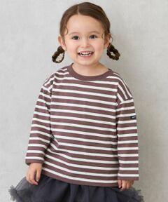 petit main / プティマイン Tシャツ | 【GOODPRICE/食品防汚】ボーダー長袖T