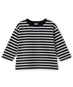 petit main / プティマイン Tシャツ | 【GOODPRICE/食品防汚】ボーダー長袖T